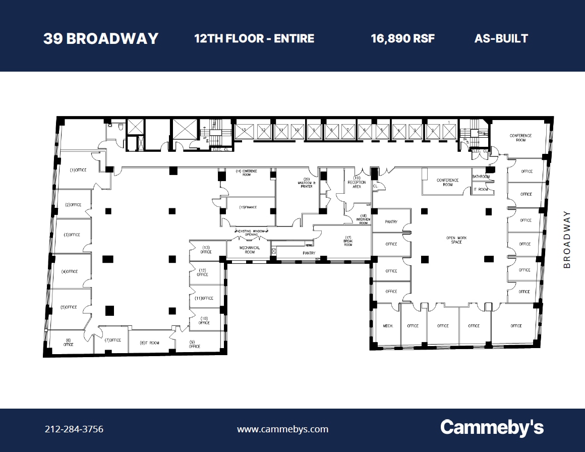 39 Broadway, New York, NY to rent Floor Plan- Image 1 of 1