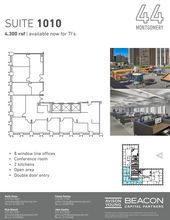 44 Montgomery St, San Francisco, CA for rent Floor Plan- Image 1 of 2