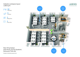 26 The Quadrant, Richmond for rent Floor Plan- Image 1 of 4