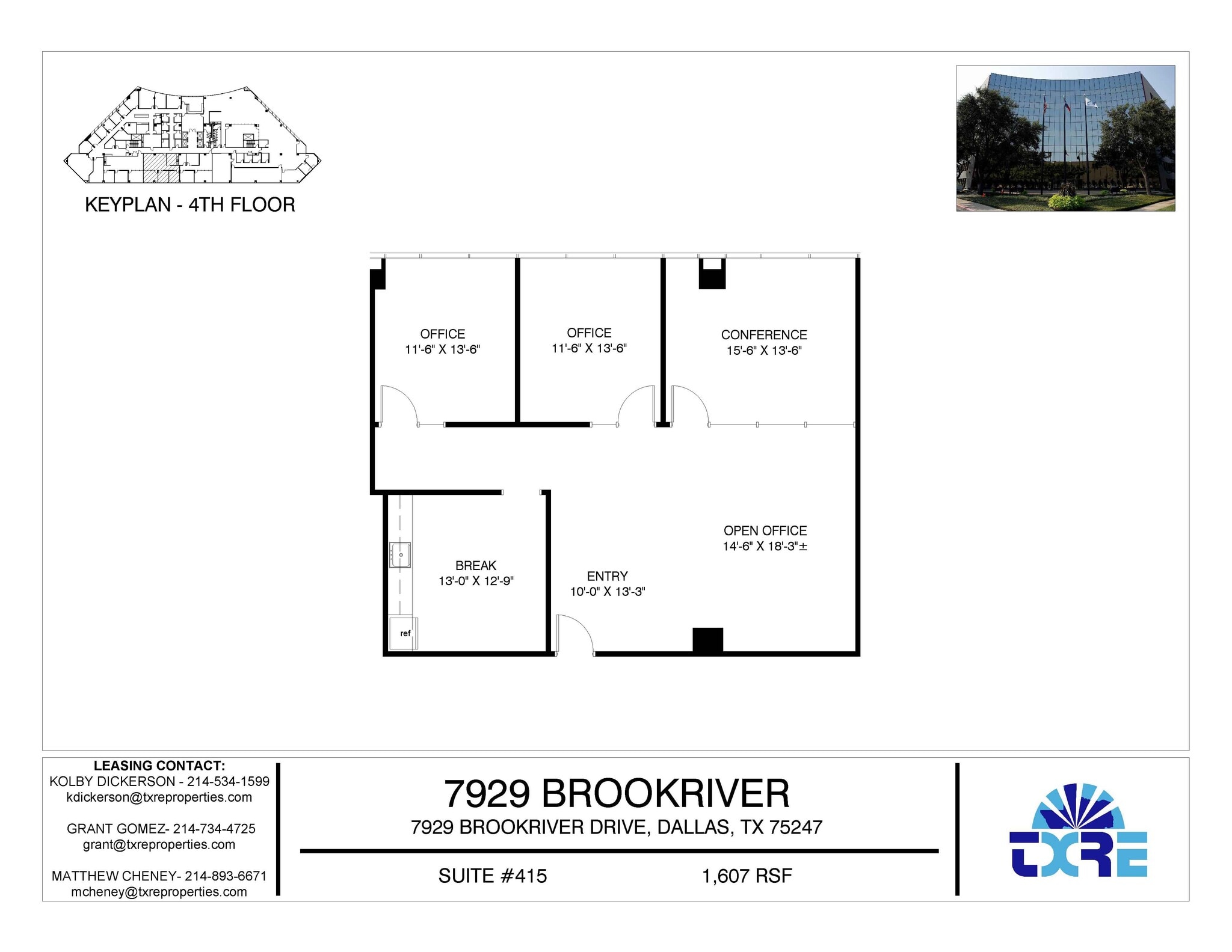 7929 Brookriver Dr, Dallas, TX to rent Floor Plan- Image 1 of 3