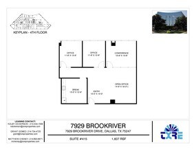 7929 Brookriver Dr, Dallas, TX to rent Floor Plan- Image 1 of 3