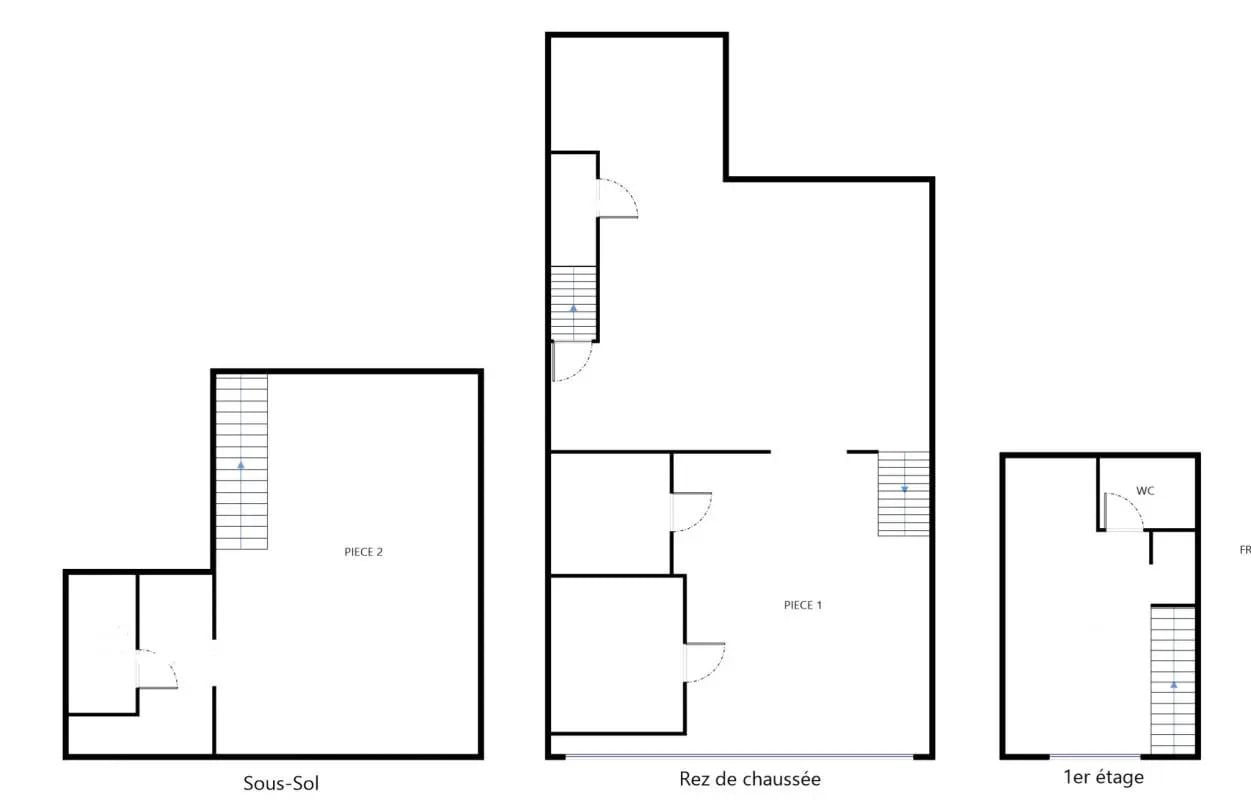 Retail in Paris for sale Floor Plan- Image 1 of 7