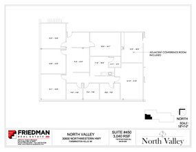 30500 Northwestern Hwy, Farmington Hills, MI for rent Floor Plan- Image 1 of 2