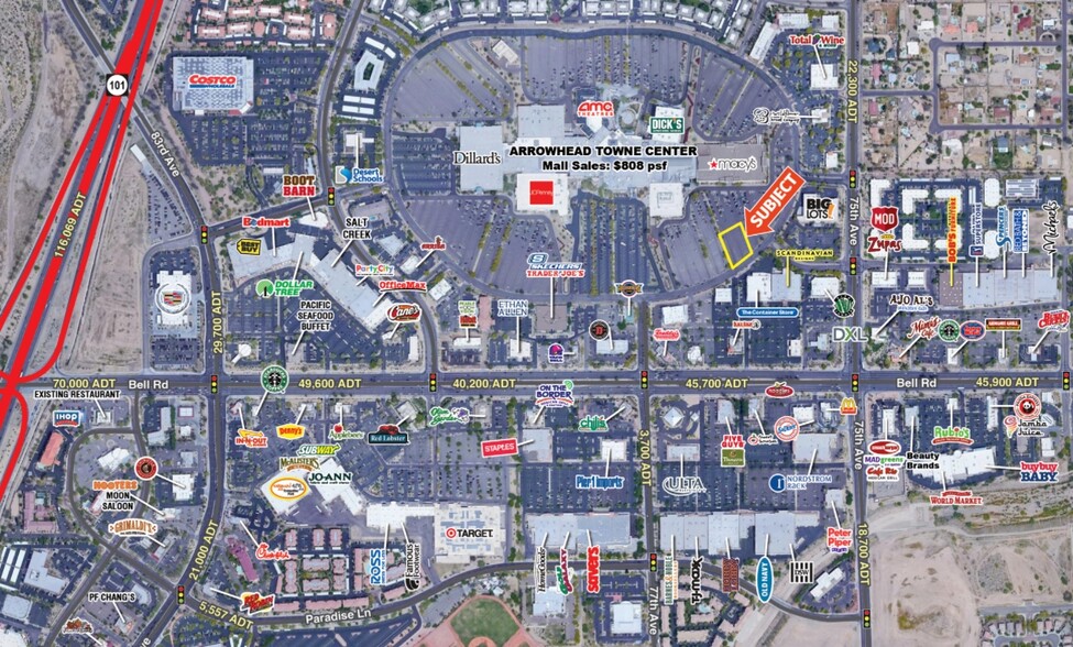 7700 W Arrowhead Towne Ctr, Glendale, AZ for rent - Aerial - Image 2 of 3