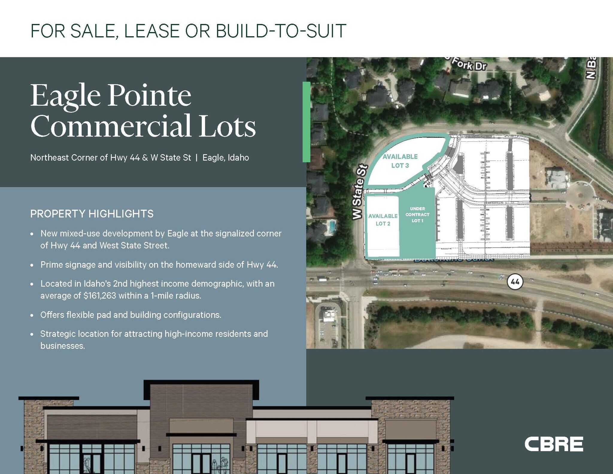 NEC of 44 and W State St. hwy, Eagle, ID to rent Primary Photo- Image 1 of 5