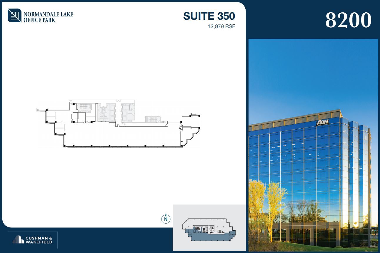 8000-8500 Normandale Lake Blvd, Bloomington, MN for rent Floor Plan- Image 1 of 2