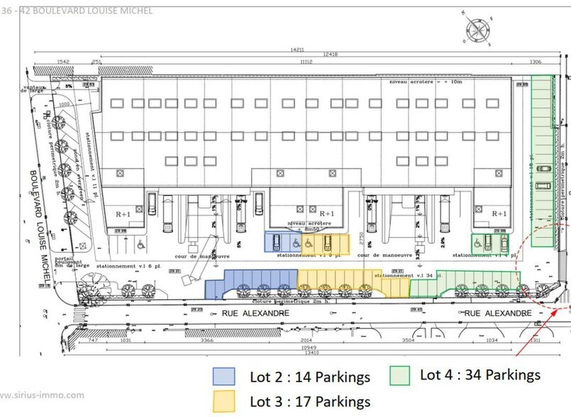 Office in Gennevilliers to rent - Site Plan - Image 3 of 7