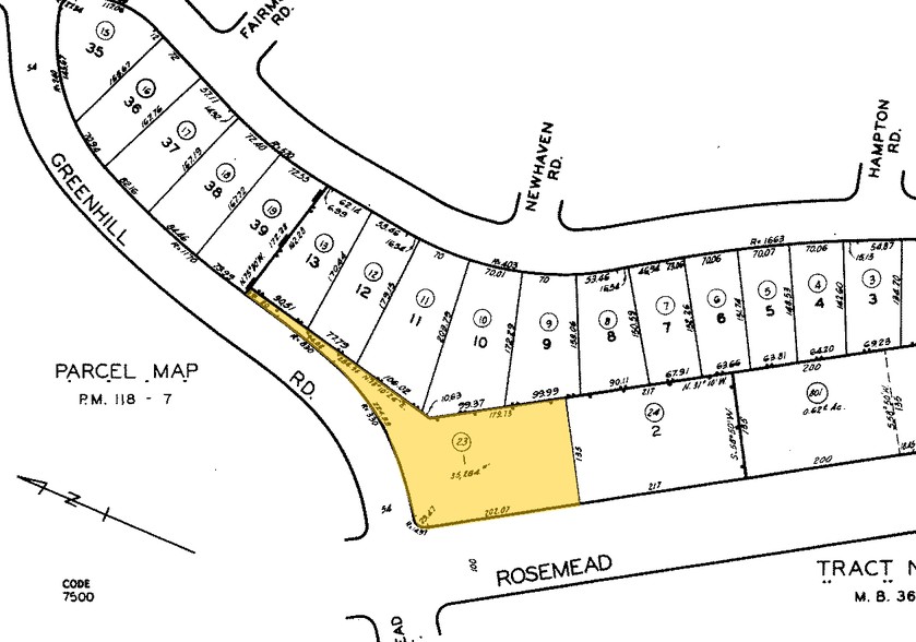 482 N Rosemead Blvd, Pasadena, CA for rent - Plat Map - Image 2 of 3