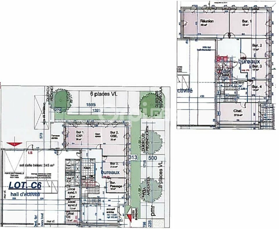 Light Industrial in Saint-Priest to rent Floor Plan- Image 1 of 3