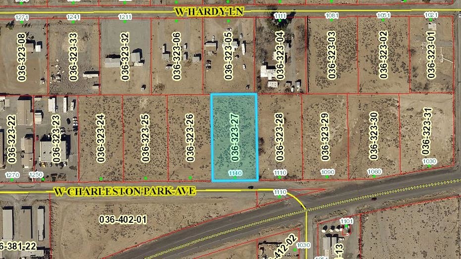 1140 W Charleston Park, Pahrump 89048 Vacant Land .85 Acres UK