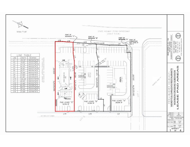 Expressway 77/83, Brownsville, TX for rent - Site Plan - Image 3 of 3