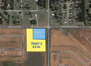 SW 29th & Czech Hall - Tract 1 rd, Yukon, OK - aerial  map view