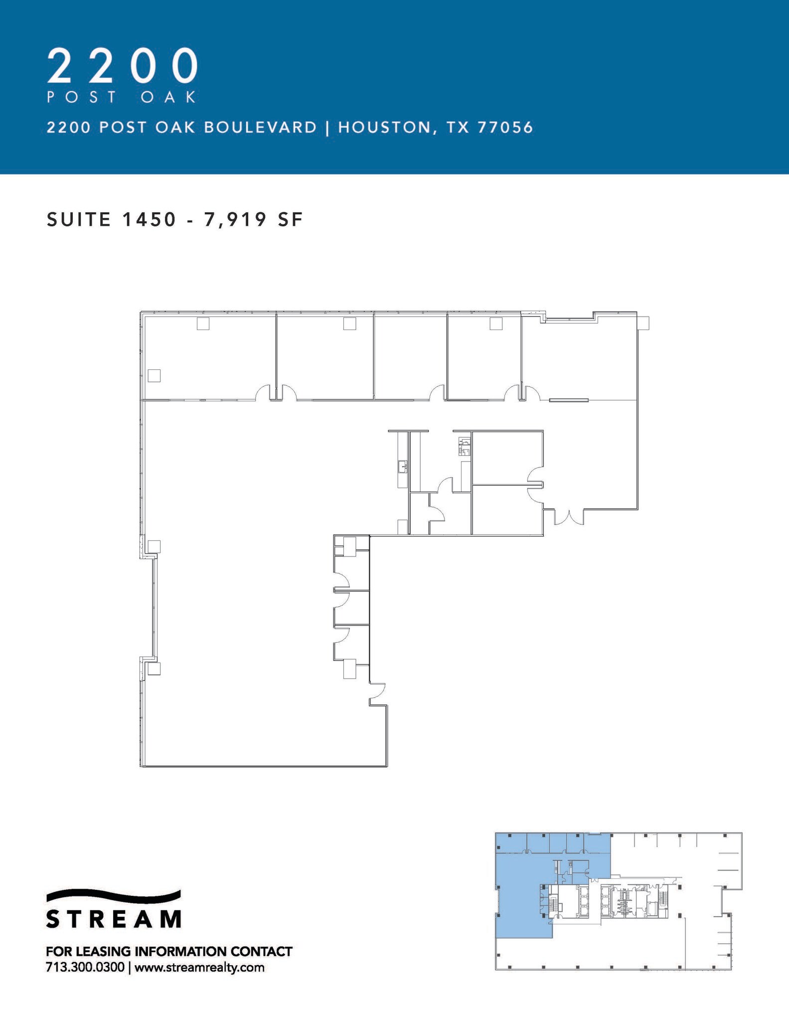 2200 Post Oak Blvd, Houston, TX to rent Floor Plan- Image 1 of 1