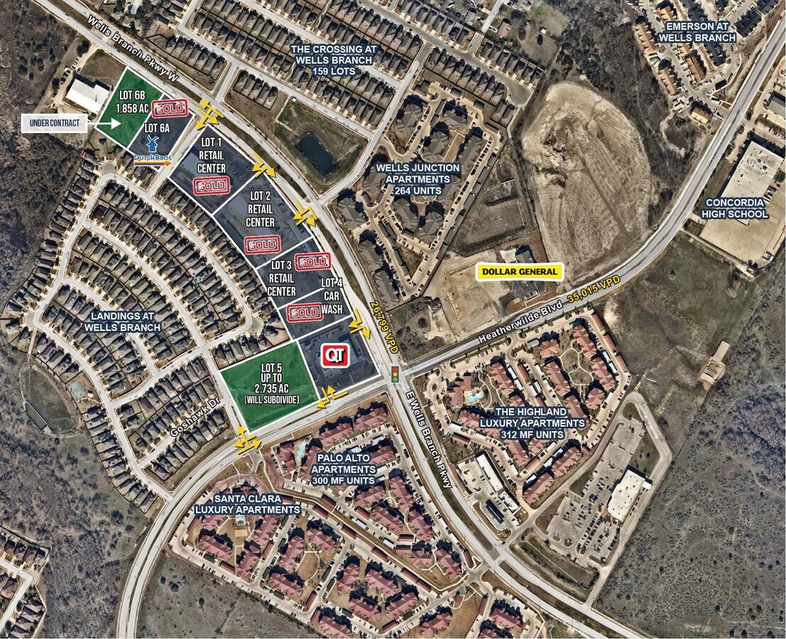 SWQ Wells Branch Pkwy & Heatherwilde Blvd, Pflugerville 78660