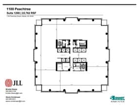 1100 Peachtree St NE, Atlanta, GA to rent Floor Plan- Image 1 of 1