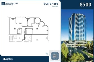 8000-8500 Normandale Lake Blvd, Bloomington, MN to rent Floor Plan- Image 1 of 2