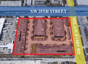 7200-7206 NW 25th St, Miami, FL - AERIAL  map view