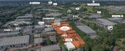 Hedge End, Southampton, HAM - Aerial map view