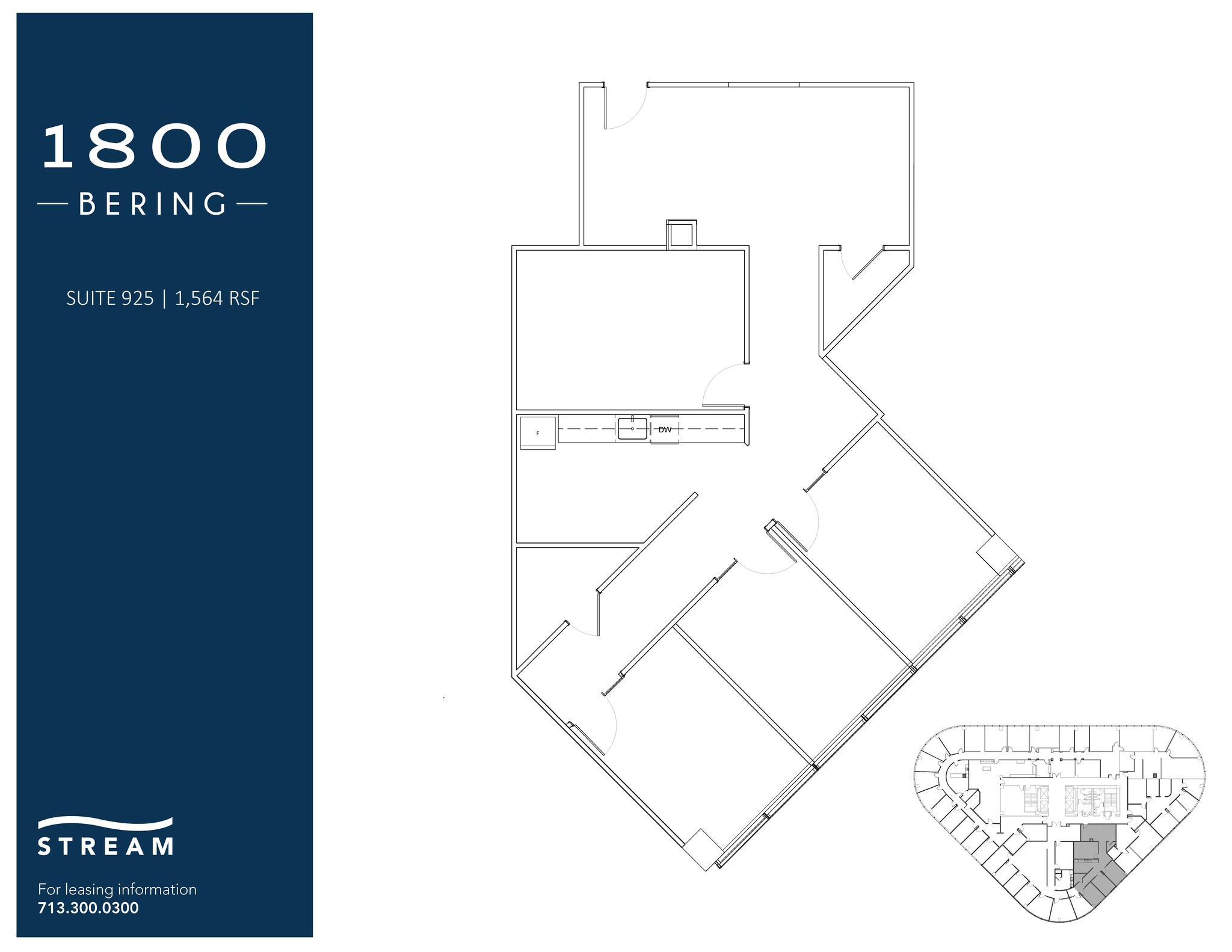 1800 Bering Dr, Houston, TX to rent Floor Plan- Image 1 of 1