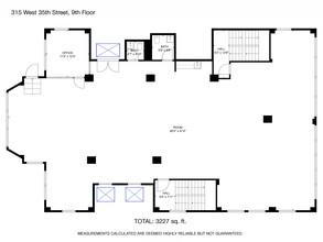 315 W 35th St, New York, NY for rent Floor Plan- Image 1 of 11