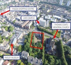 76 High St, Paisley, RFW - AERIAL map view - Image1