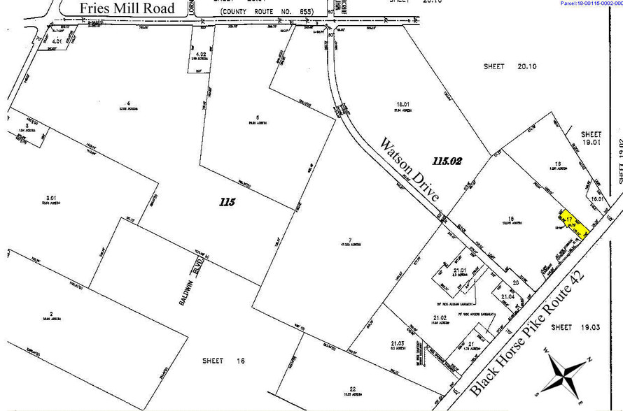 4101 Route 42, Turnersville, NJ for rent - Plat Map - Image 2 of 2