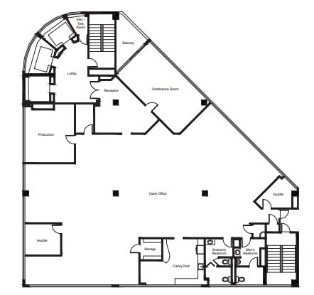 888 W 6th St, Los Angeles, CA to rent Floor Plan- Image 1 of 1