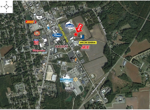 S 4th St, Hartsville, SC for sale - Aerial - Image 1 of 4