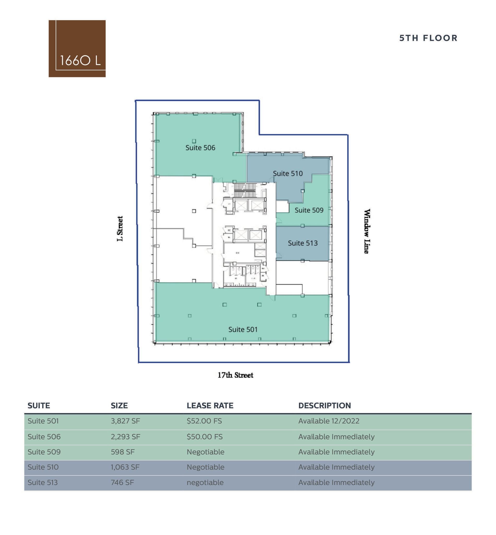 1660 L St NW, Washington, DC to rent Floor Plan- Image 1 of 2