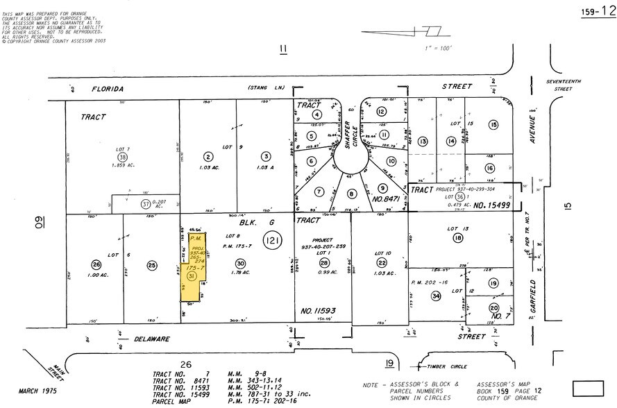 18800 Delaware St, Huntington Beach, CA for rent - Plat Map - Image 2 of 33