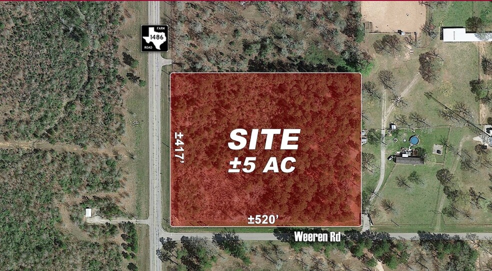 FM 1486 & Weeren Rd, Montgomery, TX for sale - Building Photo - Image 1 of 2