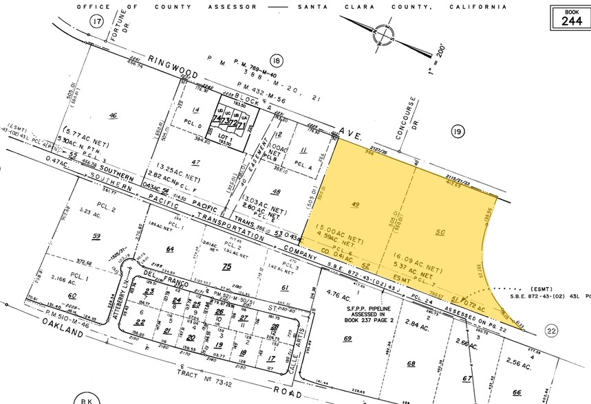 2215-2221 Ringwood Ave, San Jose, CA for rent - Plat Map - Image 3 of 8