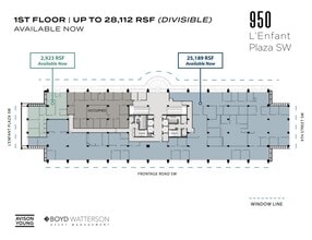 950 L'Enfant Plz SW, Washington, DC to rent Floor Plan- Image 1 of 1