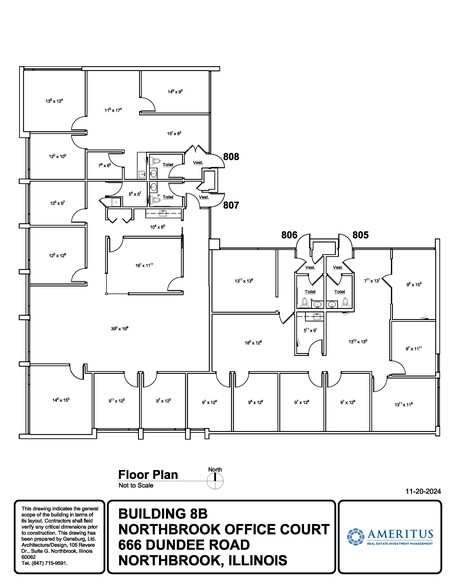 666 Dundee Rd, Northbrook, IL for sale - Floor Plan - Image 2 of 5