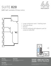 44 Montgomery St, San Francisco, CA for rent Floor Plan- Image 1 of 1