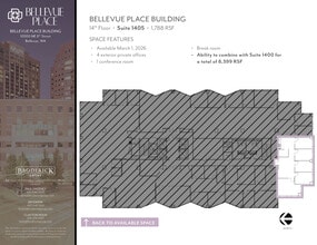 10500 NE 8th St, Bellevue, WA to rent Floor Plan- Image 1 of 1