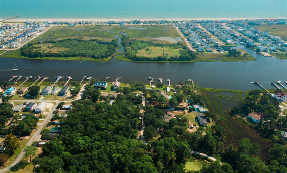 Seashore Road SW & Pirate Shores Drive SW, Holden Beach, NC for sale - Aerial - Image 3 of 7