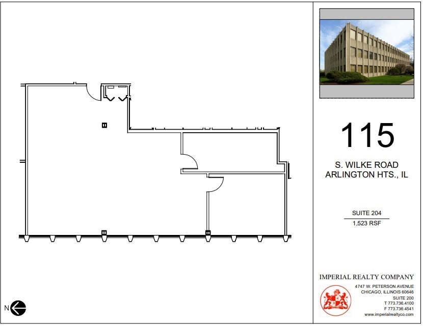 115 S Wilke Rd, Arlington Heights, IL to rent Floor Plan- Image 1 of 5