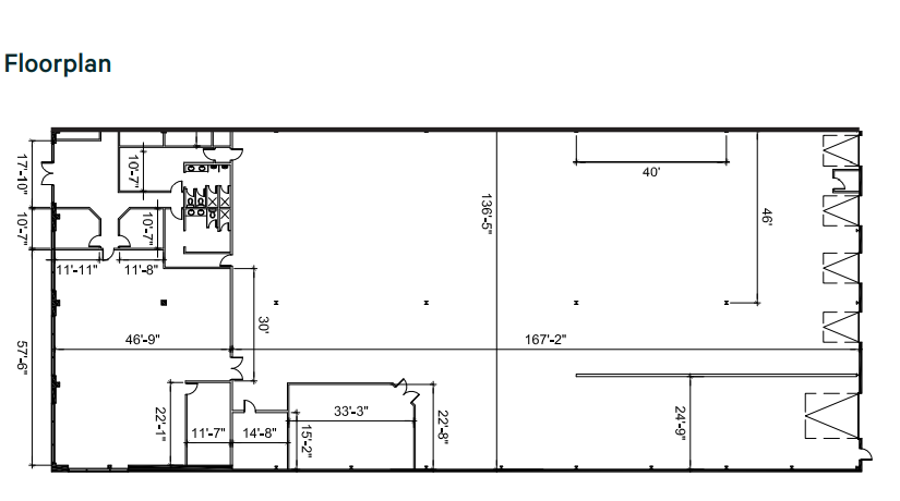 5703-5759 67 St NW, Edmonton, AB for rent - Floor Plan - Image 2 of 2