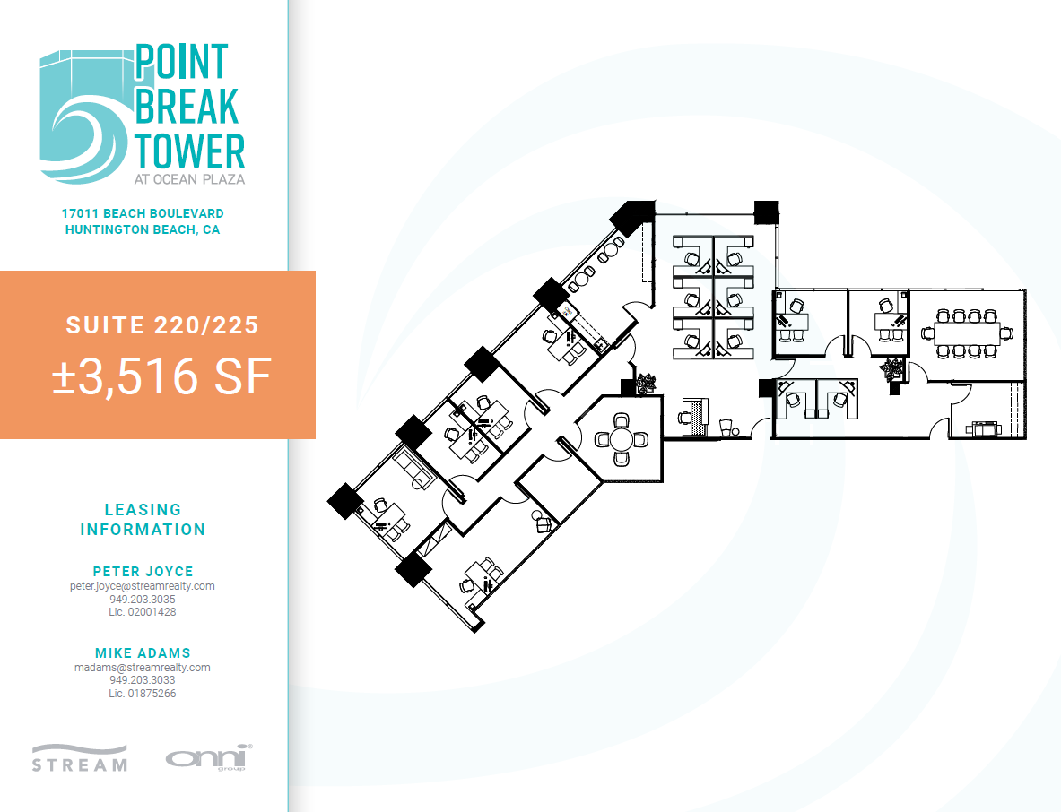 17011 Beach Blvd, Huntington Beach, CA for rent Floor Plan- Image 1 of 2