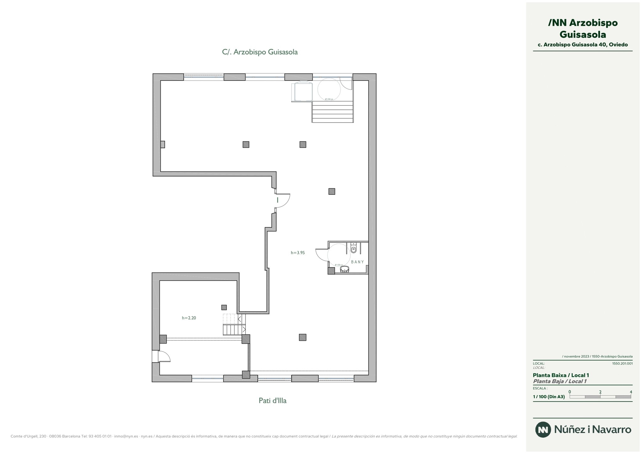 Calle Arzobispo Guisasola, 38, Oviedo, Asturias to rent Typical Floor Plan- Image 1 of 2