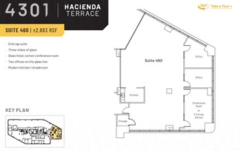 4301-4309 Hacienda Dr, Pleasanton, CA for rent Floor Plan- Image 2 of 2