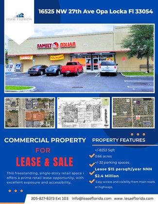 More details for 16525 NW 27th Ave, Miami Gardens, FL - Retail for Rent