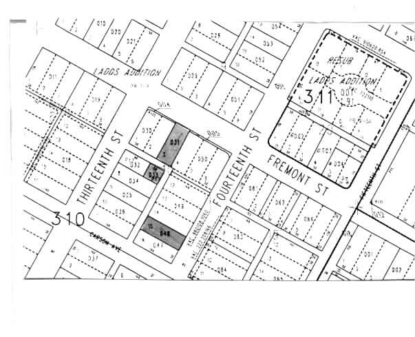 1308 Fremont St, Las Vegas, NV for sale Plat Map- Image 1 of 1