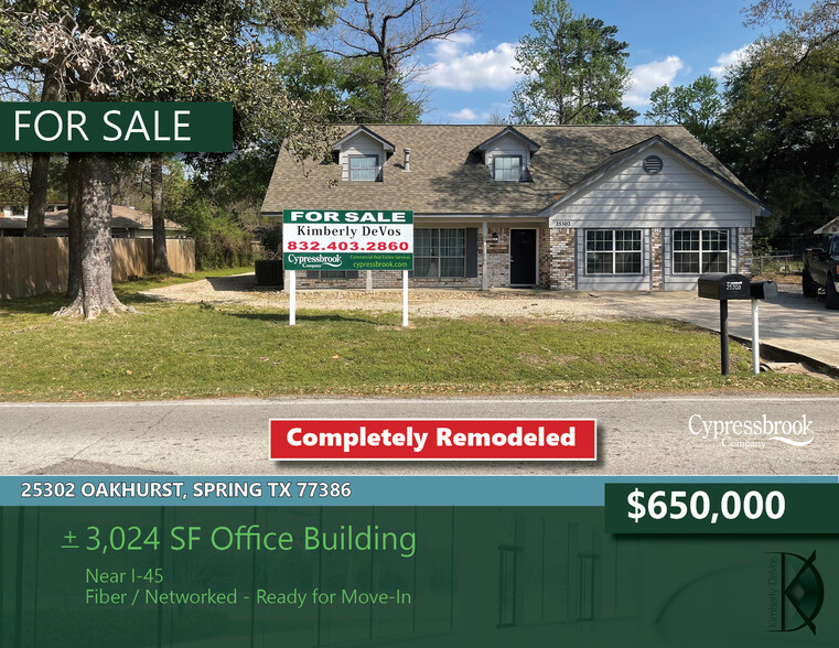 25302 Oakhurst Dr, Spring, TX for sale - Primary Photo - Image 1 of 18