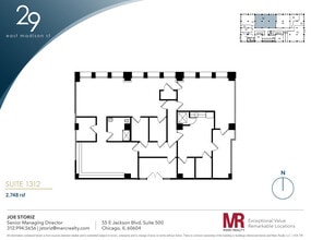 29 E Madison St, Chicago, IL to rent Floor Plan- Image 1 of 4
