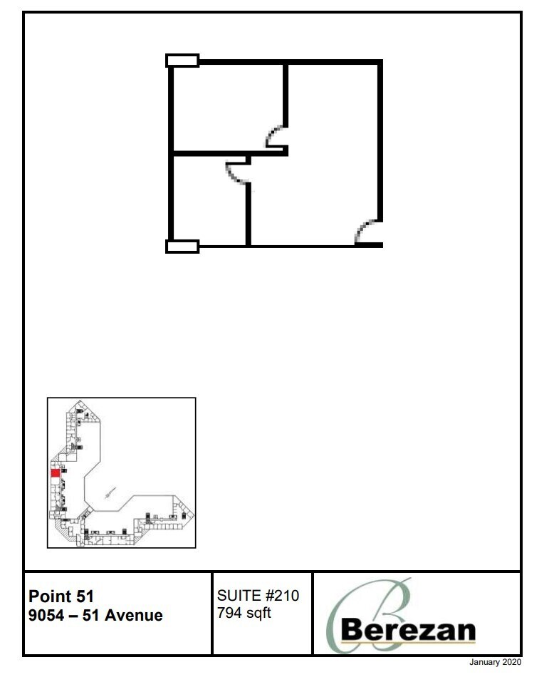 9004-9090 51st Ave NW, Edmonton, AB to rent Floor Plan- Image 1 of 1