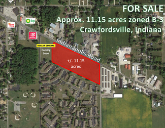 More details for 1901 Indianapolis Rd, Crawfordsville, IN - Land for Sale