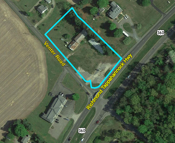 Venter Road & Richmond Tappahannock Hwy, Aylett, VA for sale - Aerial - Image 1 of 5