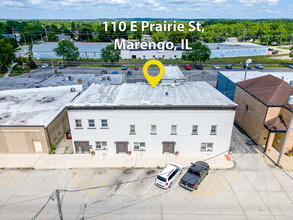 110-116 E Prairie St, Marengo, IL for sale Aerial- Image 1 of 17